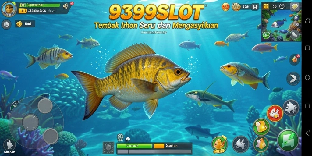 Gameplay Tembak Ikan yang seru dan penuh warna.