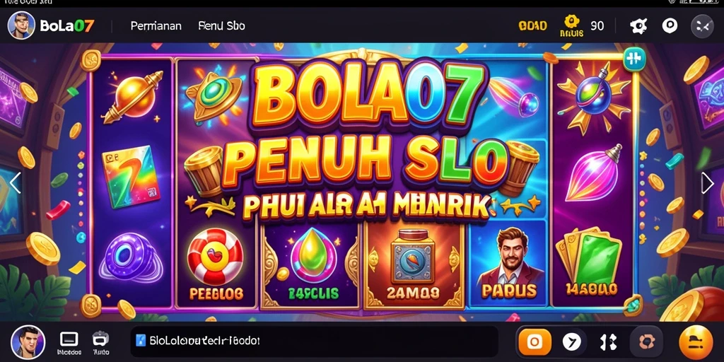 Tangkapan layar utama <strong>BOLA07</strong> yang menggambarkan gameplay slot yang seru.