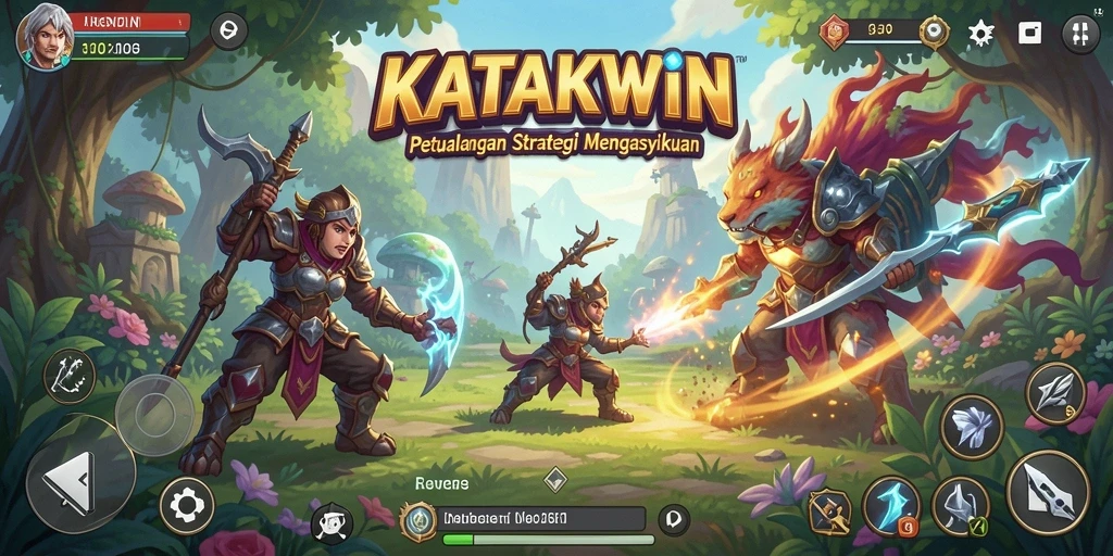 Tampilan gameplay SLG KATAKWIN yang menegangkan dan strategis.