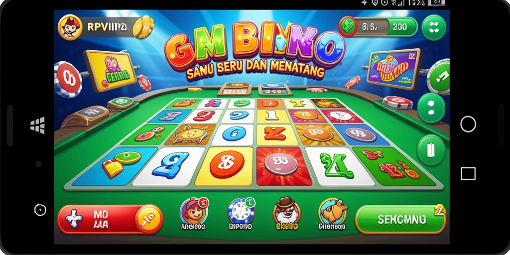 Screenshot gameplay yang menampilkan keseruan permainan Bingo di RPVIP2.